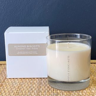 Glow Candle Studio Signature Glass - ALMOND BISCOTTI