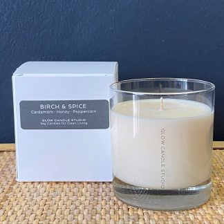 Glow Candle Studio Signature Glass - BIRCH & SPICE