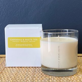 Glow Candle Studio Signature Glass - GARDENIA & WHITE TEA