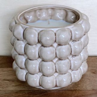 Mauve Bubble Candle