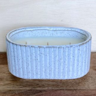 Oval Ceramic Candle