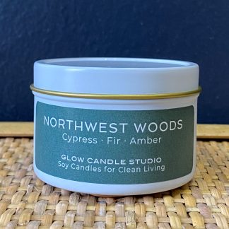 Glow Candle Studio Travel Tin - NORTHWEST WOODS