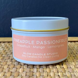 Glow Candle Studio Travel Tin - PINEAPPLE PASSIONFRUIT